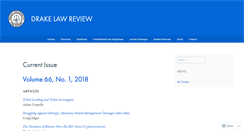 Desktop Screenshot of drakelawreview.org