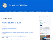 Tablet Screenshot of drakelawreview.org